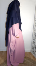 Charger l'image dans la galerie, Ensemble abaya papillon & khimar 3 voiles soie de medine Sara mastoura