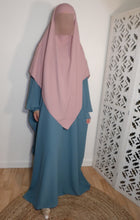 Charger l'image dans la galerie, Ensemble abaya papillon & khimar 3 voiles soie de medine Sara mastoura