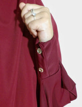 Charger l'image dans la galerie, Ensemble abaya papillon & khimar 3 voiles soie de medine Sara mastoura
