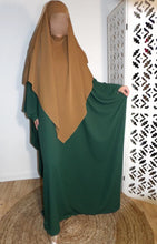 Charger l'image dans la galerie, Ensemble abaya papillon & khimar 3 voiles soie de medine Sara mastoura