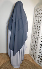 Laden Sie das Bild in den Galerie-Viewer, MAXI Khimar 3 voiles soie de medine