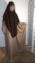 Laden Sie das Bild in den Galerie-Viewer, MAXI Khimar 3 voiles soie de medine