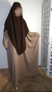 MAXI Khimar 3 voiles soie de medine