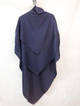 Laden Sie das Bild in den Galerie-Viewer, Maxi khimar 3 voiles soie de medine 