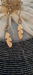 Boucles d'oreilles feuille - Sara mastoura