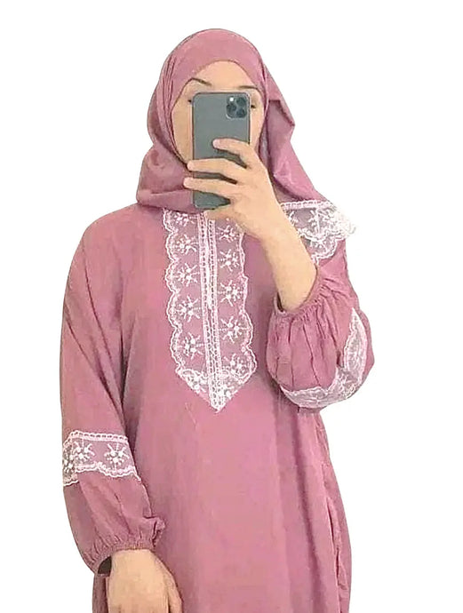 Robe de prière voile integré 